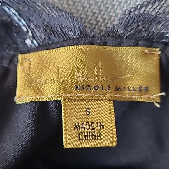 Nicole Miller Lace Satin Long Maxi Slip Dress Hi-Lo Style Size S - Picture 9 of 11